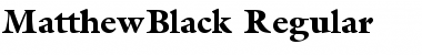 MatthewBlack Regular Font