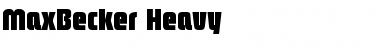 Download MaxBecker-Heavy Font