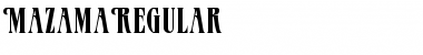 MazamaRegular Regular Font