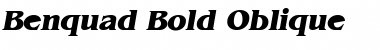 Benquad Bold-Oblique Font