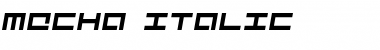 Mecha Italic Font