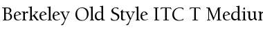 Download Berkeley Old Style ITC T Font