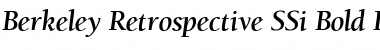 Berkeley Retrospective SSi Bold Italic Font