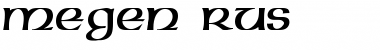 Megen Rus Regular Font