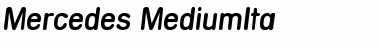 Mercedes-MediumIta Regular Font