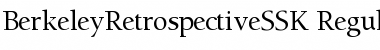 Download BerkeleyRetrospectiveSSK Font