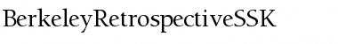 Download BerkeleyRetrospectiveSSK Font