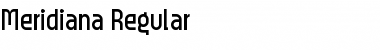 Meridiana Regular Font