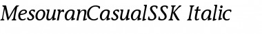 MesouranCasualSSK Italic Font