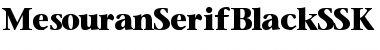 MesouranSerifBlackSSK Regular Font