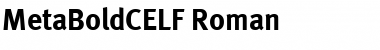 MetaBoldCELF Roman Font