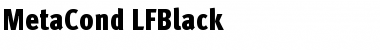 MetaCond Black Font