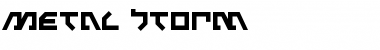 Metal Storm Regular Font