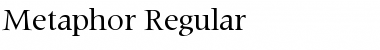 Metaphor Regular Font