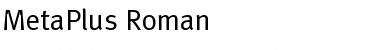 MetaPlus Roman Font