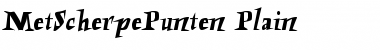 Download MetScherpePunten Font