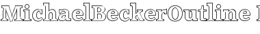 MichaelBeckerOutline-ExtraBold Regular Font