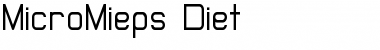 MicroMieps Diet Regular Font