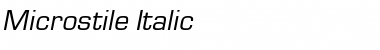 Microstile Italic Font