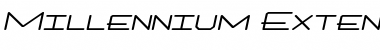 Millennium-Extended Bold Italic Font
