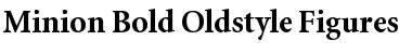 Minion BoldOsF Regular Font