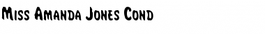 Miss Amanda Jones Cond Cond Font