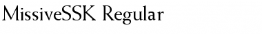 MissiveSSK Regular Font