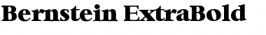 Bernstein-ExtraBold Regular Font