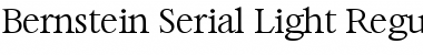 Download Bernstein-Serial-Light Font