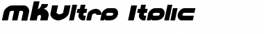 MKUltra Italic Font