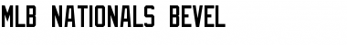 Download MLB Nationals Bevel Font