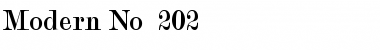 Download Modern No. 202 Font