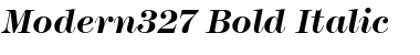 Modern327 Bold Italic Font