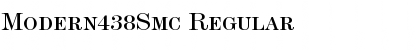 Modern438Smc Regular Font