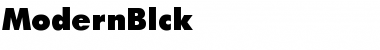 ModernBlck Bold Font