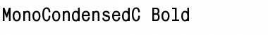 MonoCondensedC Bold Font