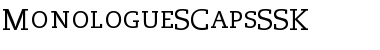 MonologueSCapsSSK Regular Font