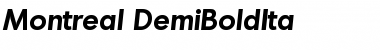 Download Montreal-DemiBoldIta Font