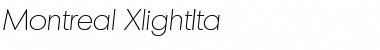 Download Montreal-XlightIta Font