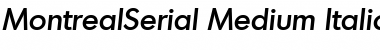 Download MontrealSerial-Medium Font