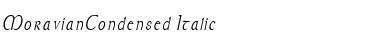 MoravianCondensed Italic Font