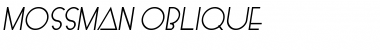 Mossman Oblique Font