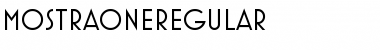 MostraOneRegular Regular Font
