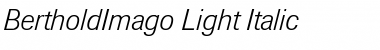 Download BertholdImago-Light Font