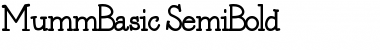 MummBasic SemiBold Font
