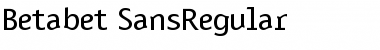 Betabet SansRegular Regular Font