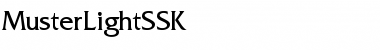 MusterLightSSK Regular Font