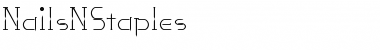 NailsNStaples Regular Font