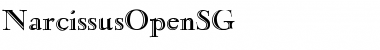NarcissusOpenSG Regular Font