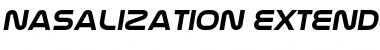Nasalization Extended Bold Italic Font